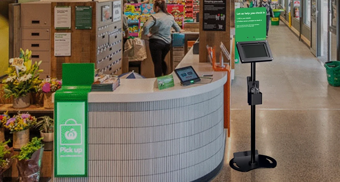 Supermarket Kiosk with Pick-Up Sign | Sprocket
