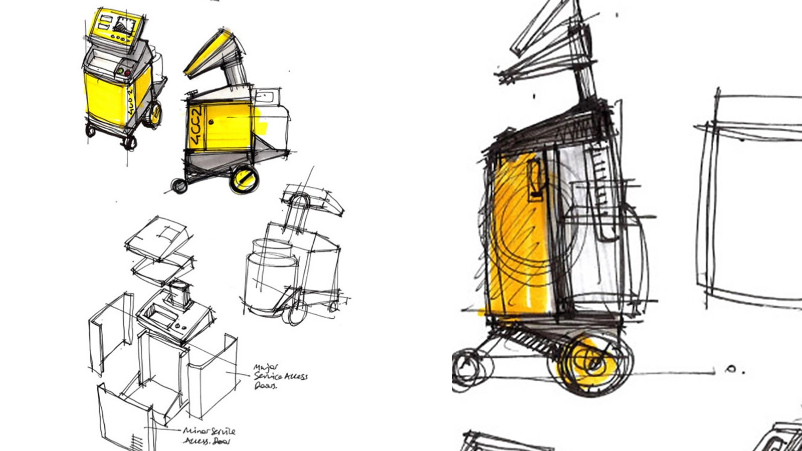Concept Sketches for a Mobile Kiosk | Sprocket