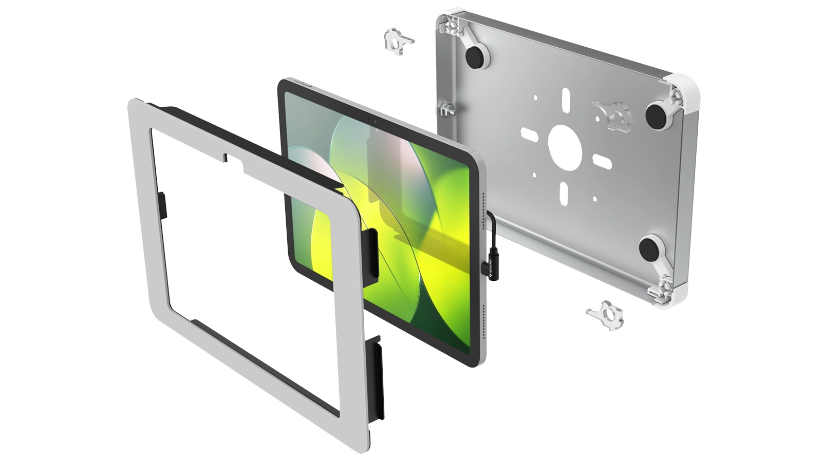 Sprocket X Series Lockable Tablet Holders are an all metal construction to keep your iPad, Samsung Galaxy and Microsoft Surface Tablets safe and secure
