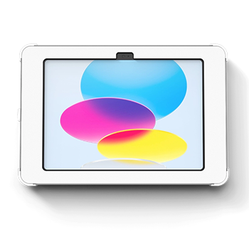 Sprocket X-Panel flush iPad wall mount front white silver Australia