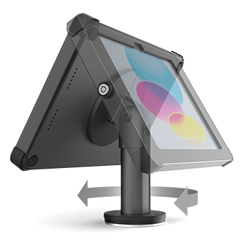 Front black Sprocket Revolve iPad desk stand