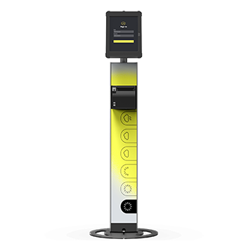 Sprocket T-Ticket 10 iPad floor stand front black